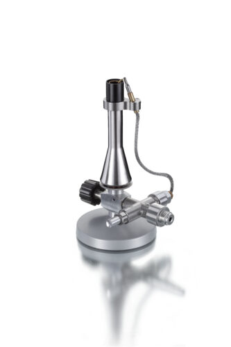 Safety burner with connexion thread