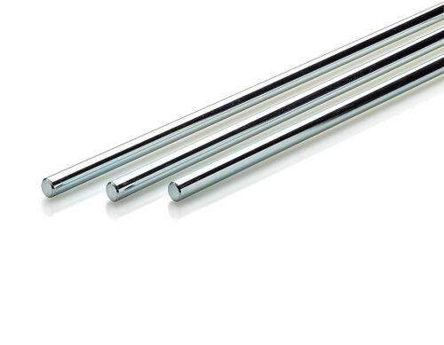 Rods without thread, zinc plated
