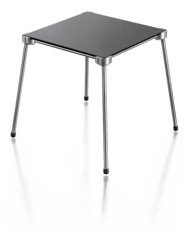 Stainless 4-feet stand with glass ceramic plate