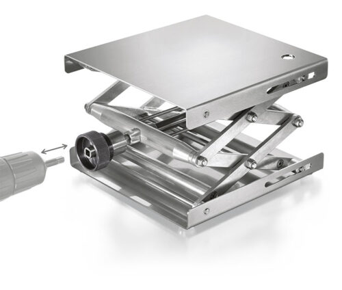 Hebebühne DIN 12897 mit Akkuschrauber