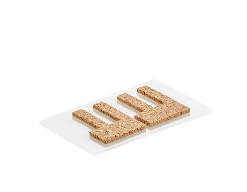 Korkplättchen Universalklemme Edelstahl